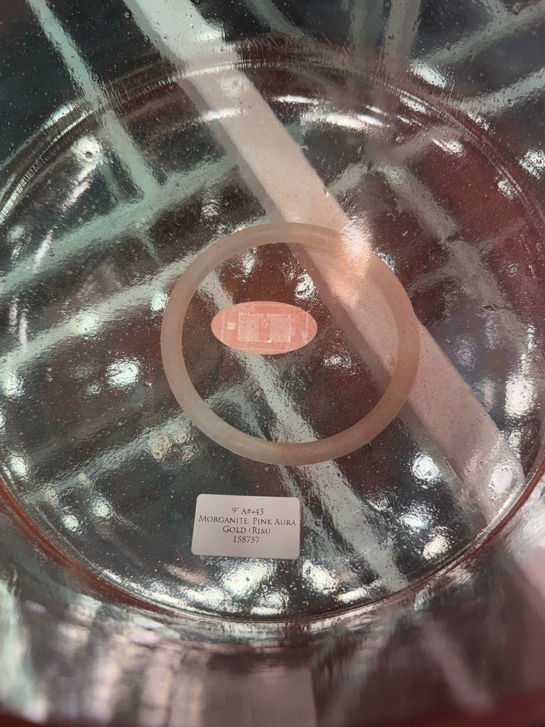9インチ A#+45 Morganite Pink Aura Gold(Rim) / モルガナイトピンクオーラゴールドリム