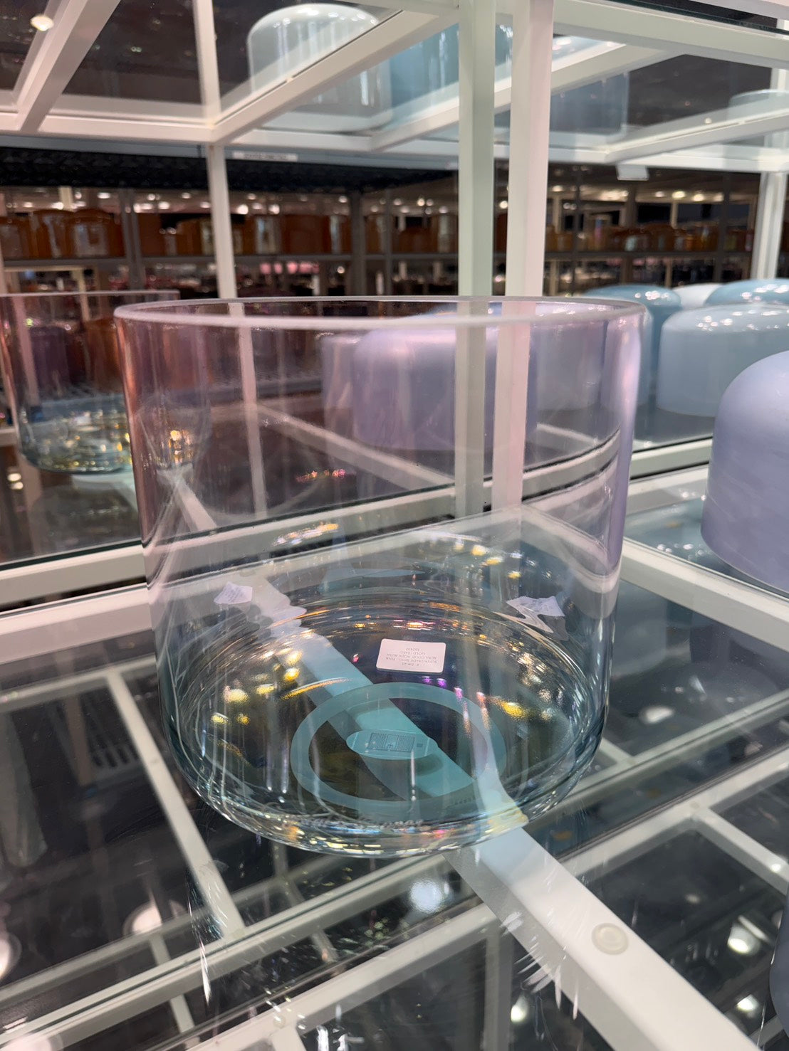 8インチ D#-45 Supergrade Bowl Pink Aura Gold Aqua Aura Gold(Base) / スーパグレード ピンクオーラゴールド アクアオーラゴールドベース