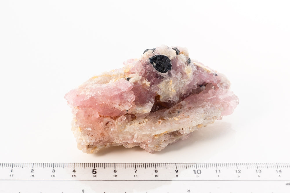 ブラジル・ミナスジェライス州産 ローズクォーツ&ブラックトルマリンクラスター 原石_RQ005