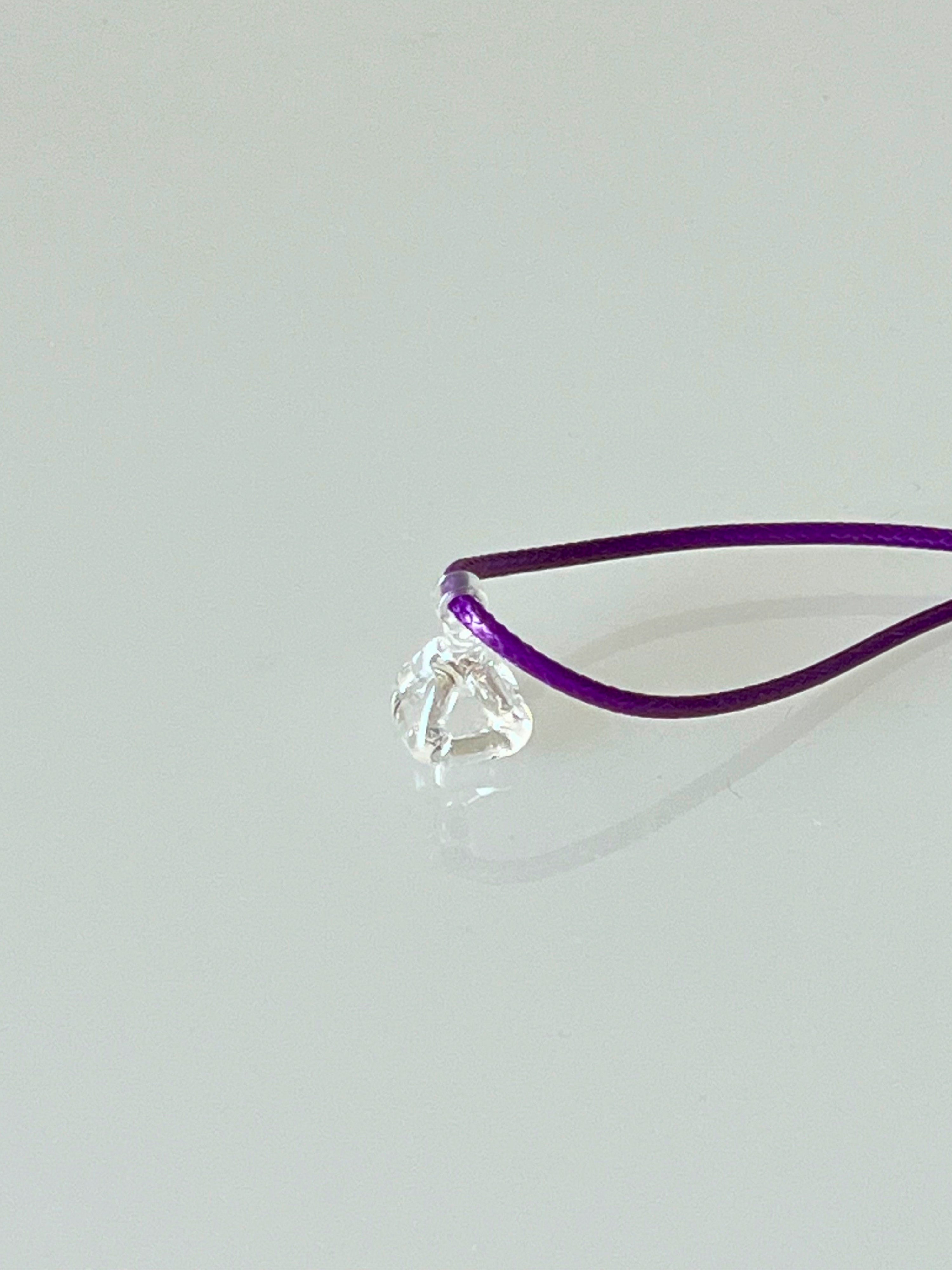 0.5インチ Palladium Pyramid Necklace / パラディウムピラミッドネックレス