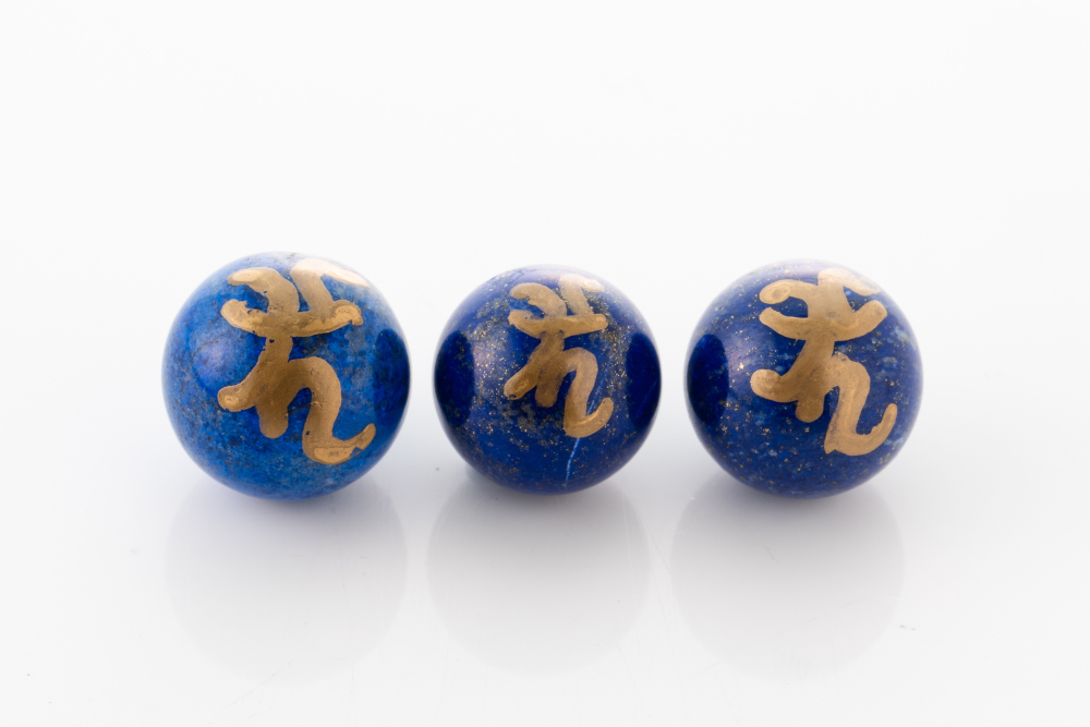 MedicineBuddhaSeedSpheres 薬師如来ラピスラズリ種子球体_LPSC25A小