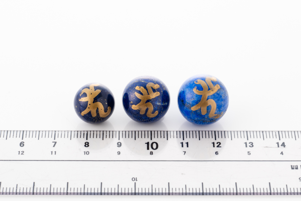MedicineBuddhaSeedSpheres 薬師如来ラピスラズリ種子球体_LPSC25B小