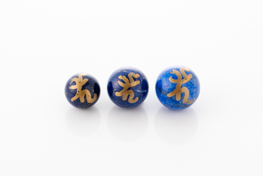 MedicineBuddhaSeedSpheres 薬師如来ラピスラズリ種子球体_LPSC25B小
